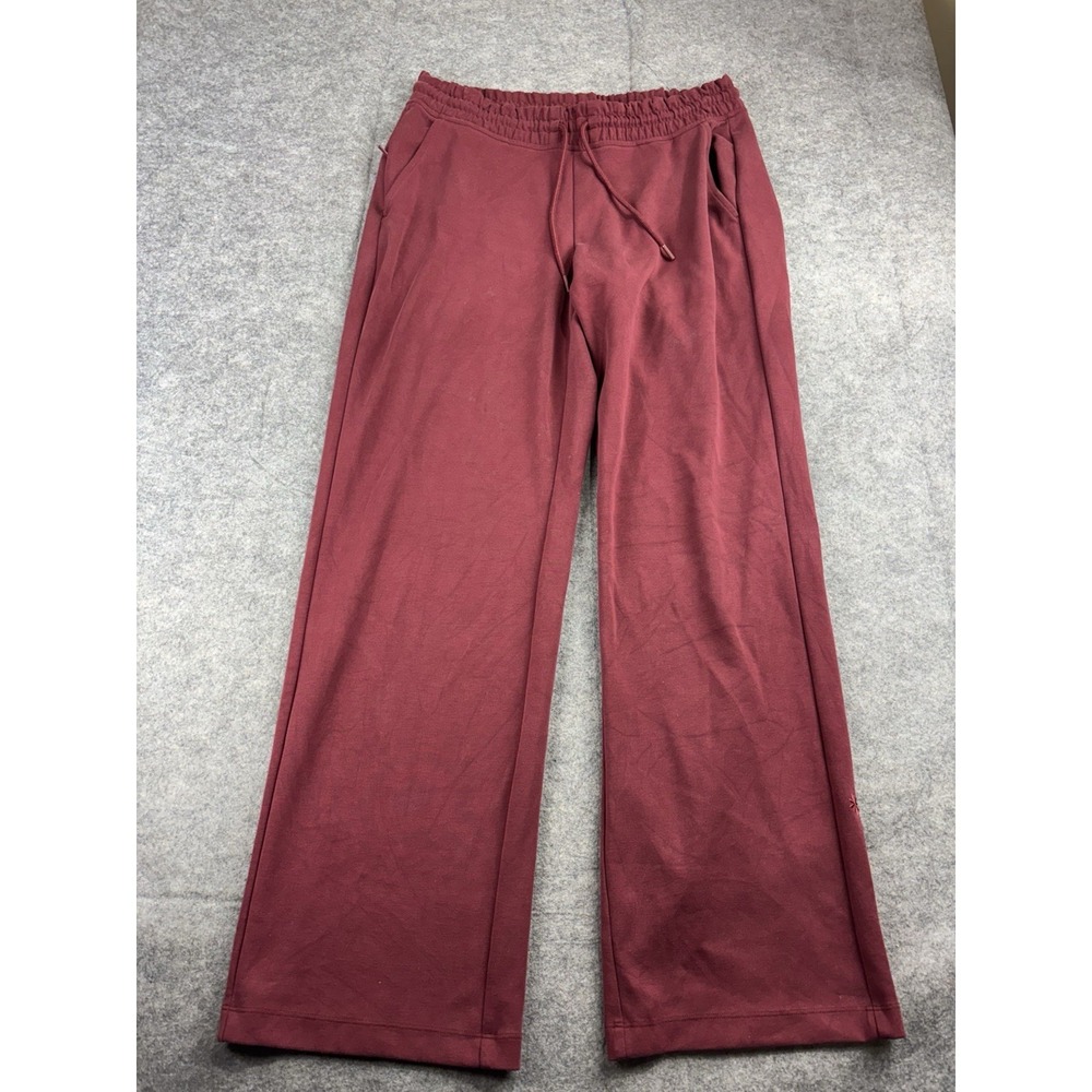 Athleta Wide Leg Pants in Deep Burgundy